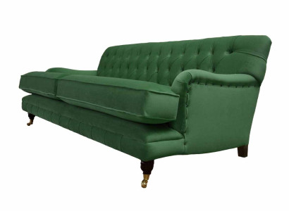 Chesterfield Sofa 3 Seater Fabric Couch Upholstery Sofas Textile Three Seater